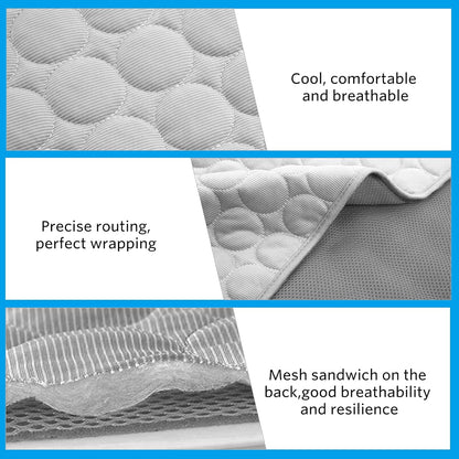 Pet Cooling Mat, X-Large, 3-4 Degree Cooler, No Water or Electricity Needed, Portable and Foldable, Safe for Dogs and Cats, Non-Irritating, Easy to Use, 3 Years Warranty